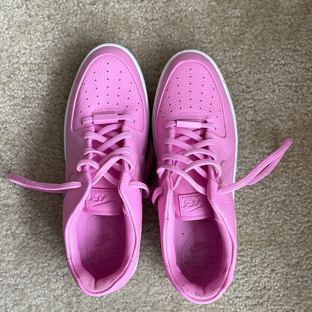 Bright pink Air Force ones